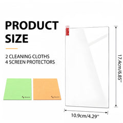 Musiin Audio Workstation 7 inch Touch Screen Protector Compatible with MPC Live 3/MPC Live 2/MPC Key 37 & 61/MPC One+,Ultra-Clear Tempered Glass Touchscreen Protector with Invisible Coverage (4 PCS)