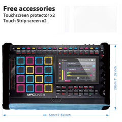 Musiin Premium Audio Workstation Cover Compatible with MPC Live III Dual-Layer Fabric with Hook-and-Loop Closure, Suitable for Studio and Home Production Daily Use