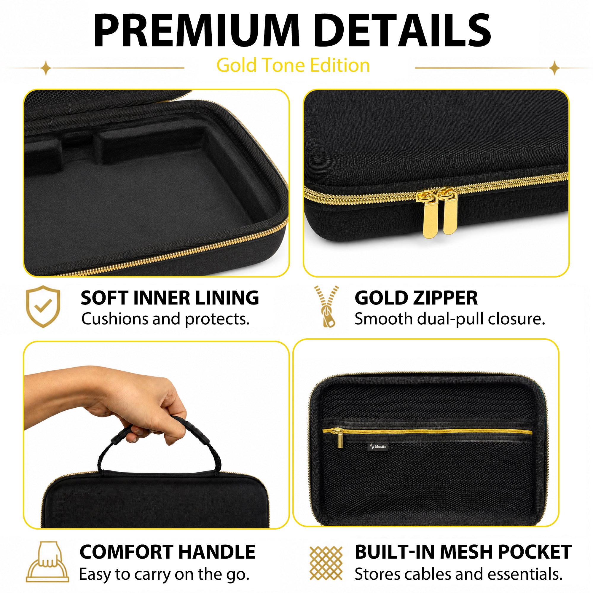 Musiin Analog Synthesizer Case Compatible with Behringer UB-Xa Mini,D-Mini