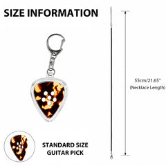 Musiin Collection Guitar Pick Holder Necklace(Gold-Tone Standard)