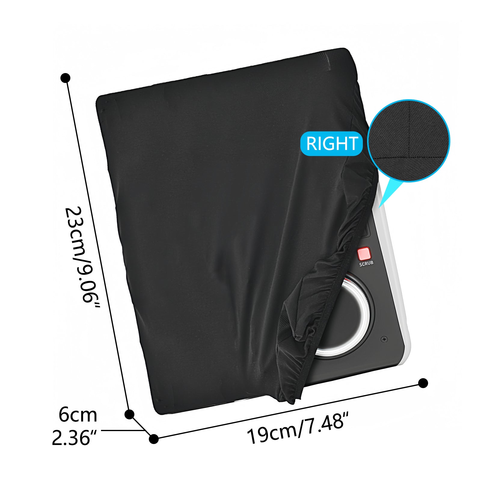 Musiin Studio Premium Mixer Cover Compatible with Behringer X-Touch one, Roland TD-25KVX/KV,TD-27KV2/KV,TD-17 Drum Sound Module Dust Cover,Stretchable Chinlon, Dust & Pet Hair Daily Protection