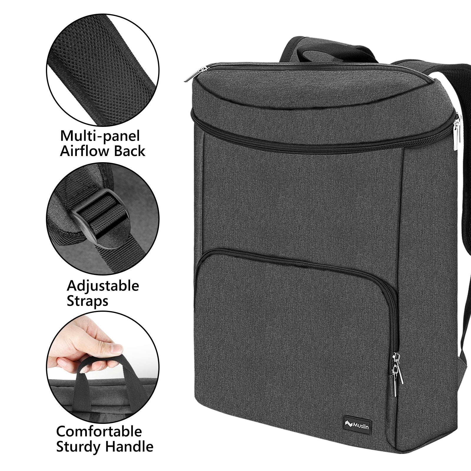 Musiin Audio Workstation Backpack Compatible with NI Maschine+,Ableton Push3,AKAI MPC One+,Line 6 Helix Stadiu,Elektron Tonverk, Launch Control XL MK3 Ultimate Protection for Device and Cover
