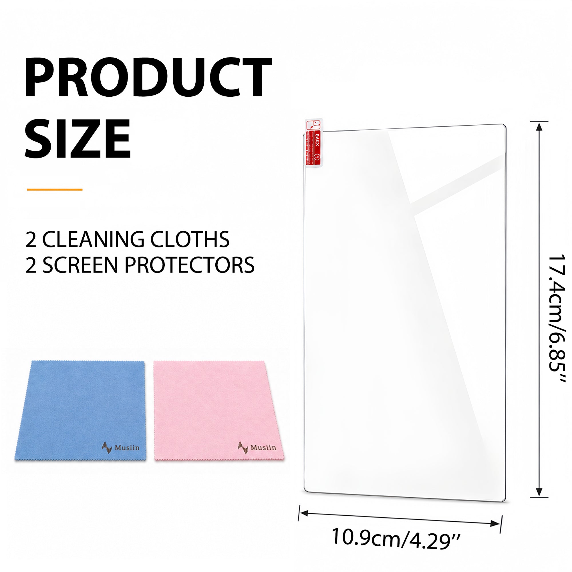 Musiin Audio Workstation 7 inch Touch Screen Protector Compatible with MPC Live 3/MPC Live 2/MPC Key 37 & 61/MPC One+,Ultra-Clear Tempered Glass Touchscreen Protector with Invisible Coverage