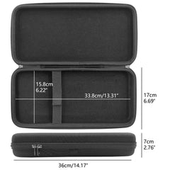 Musiin High-performance black hardshell case, designed for compatible Native Instruments TRAKTOR Z1 MK3, F1 and X1 controllers, provides protection and convenient carrying for safe and easy travel