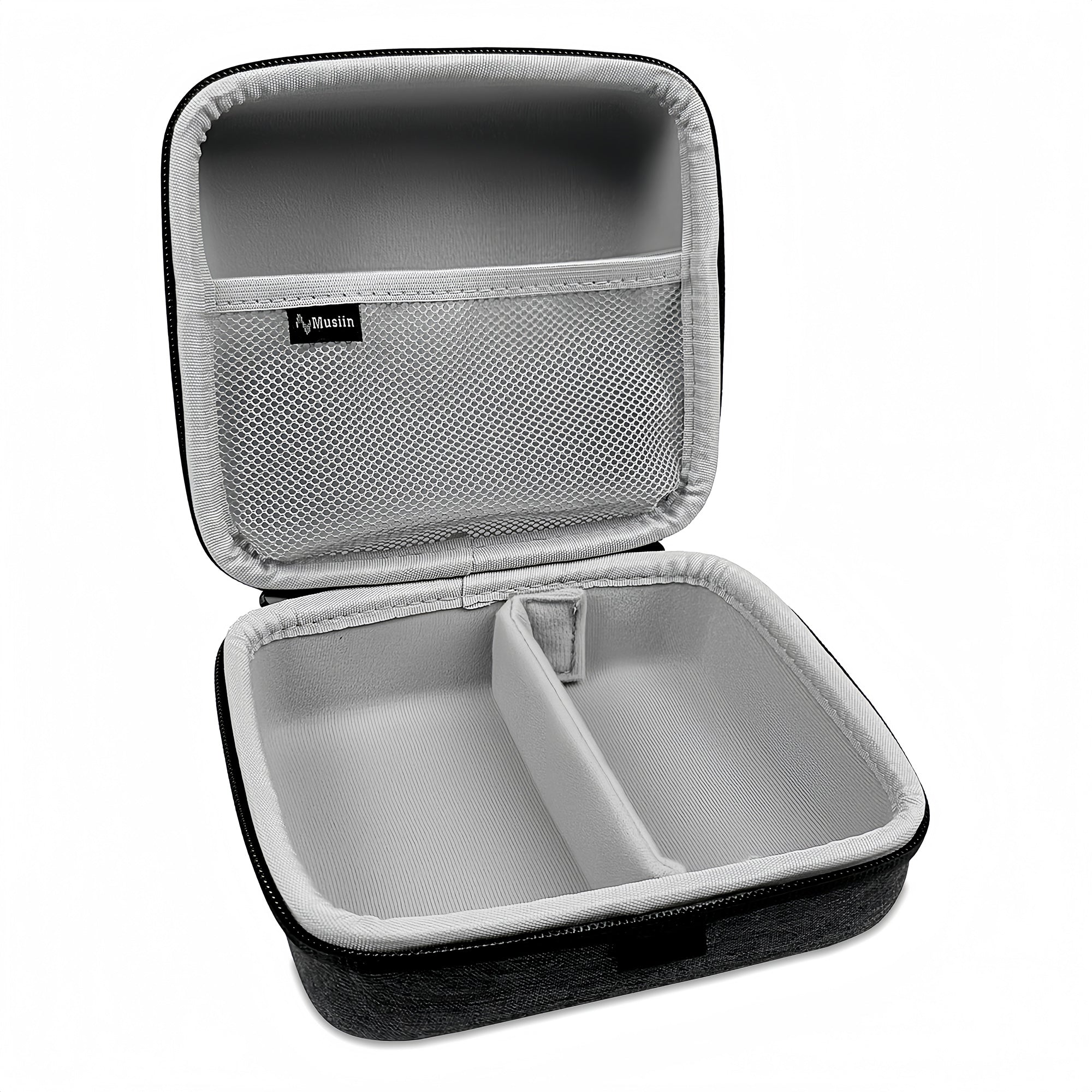 Musiin Guitar effect Pedal Case Compatible with Pulze mini, BOSS PX-1,JB-2,DS-1W,OD-1X,CS-3 and More, Portable Carry Box with Padded Interior for Safe Storage of Pedals and Power Adapter Accessories