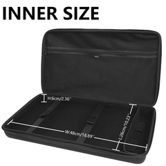 Musiin Custom Workstation Hard Case Compatible with MPC Live 3, Solid and Compact with Shoulder Strap and Sturdy Handle, High Adhesion Divider for Power, and Extra Storage for Cables Accessories