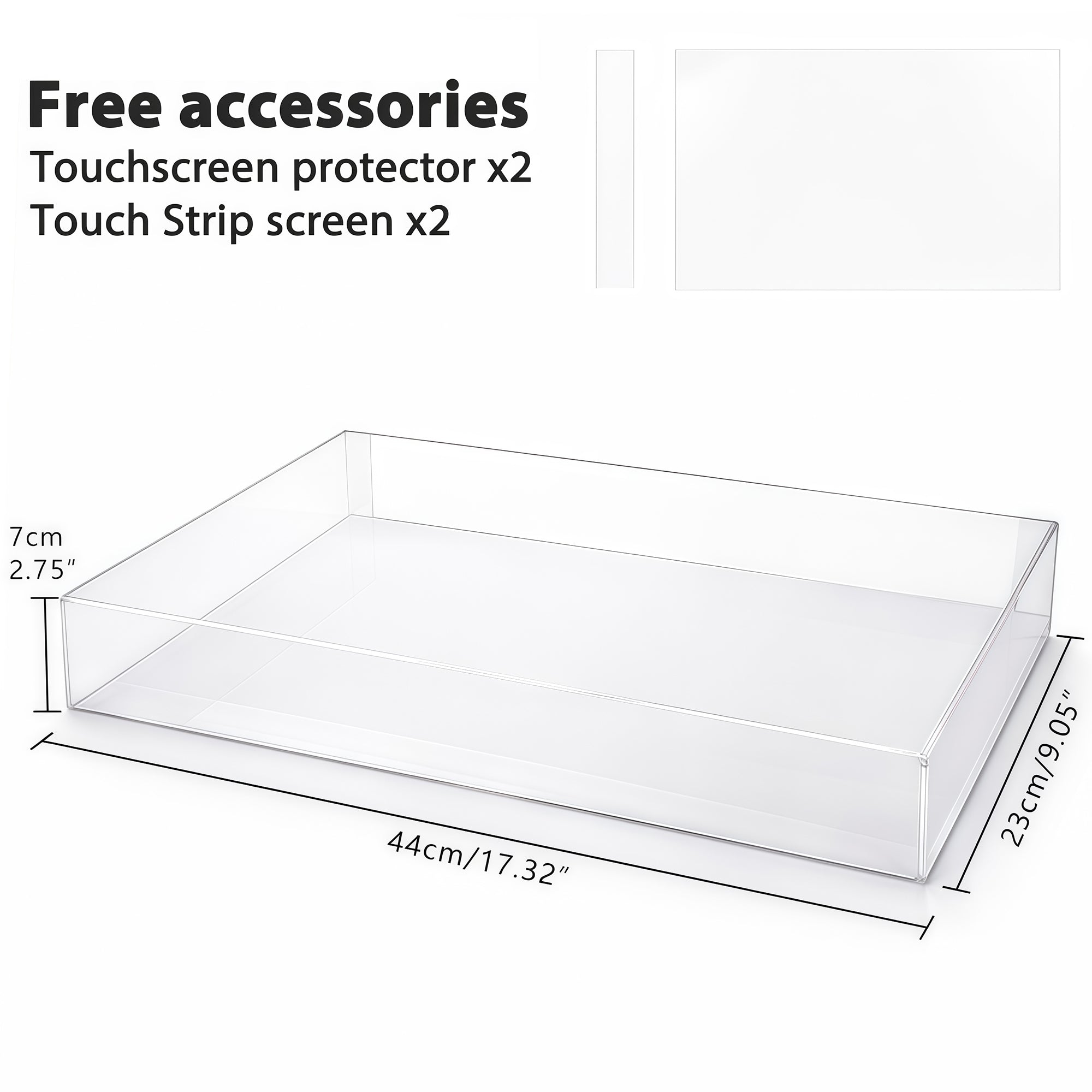 Musiin Audio Workstation Acrylic Protective Cover Compatible with MPC Live 3, Transparent Material, Reserved Wire Groove, Waterproof and Dustproof, Suitable for Home Studio Desktop Protection