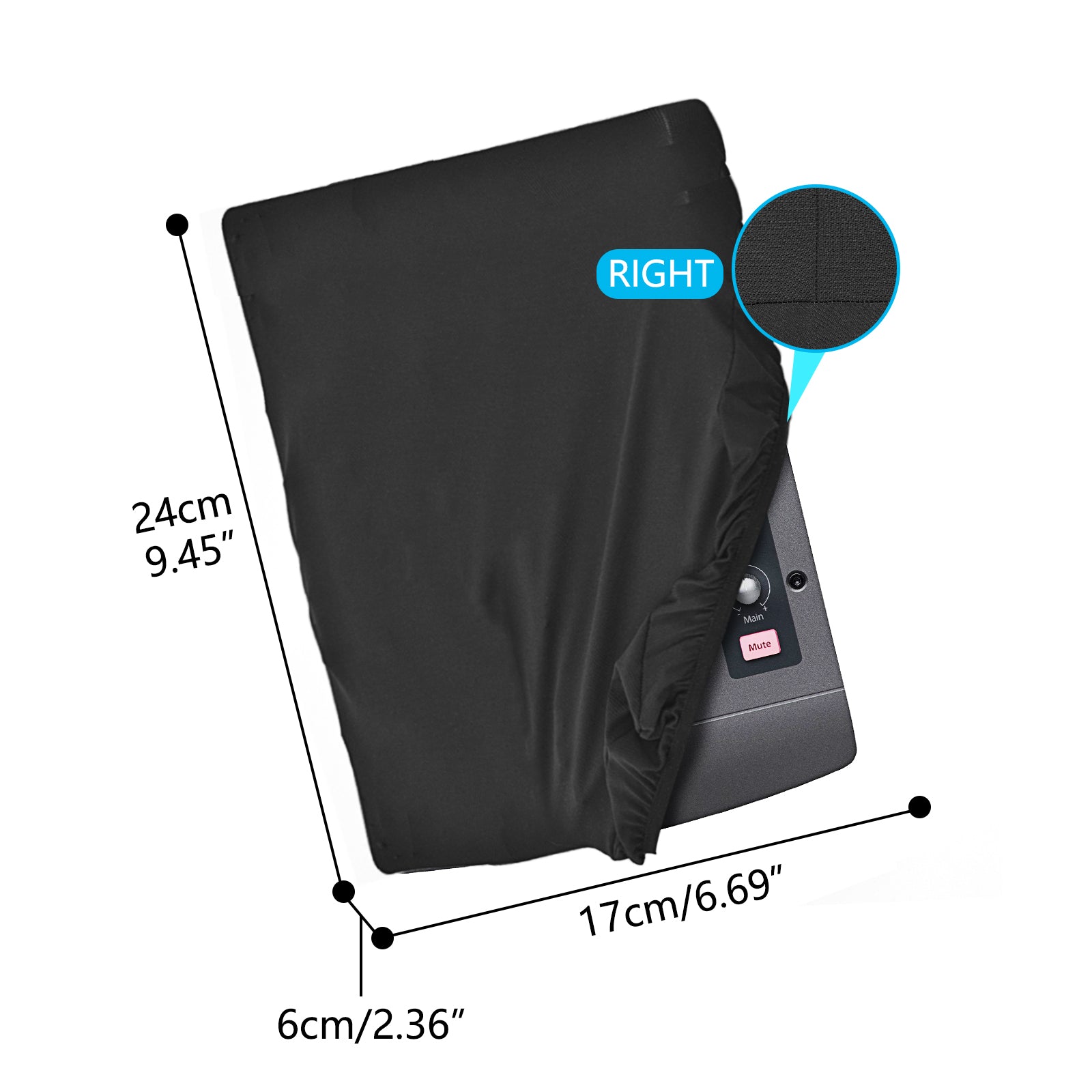 Musiin Ultimate Home Studio Mixer Cover - Stretchable Chinlon, Splash-Resistant, Dust & Pet Hair Protection, Compatible with ioStation 24C X-TOUCH ONE GIGCASTER 5