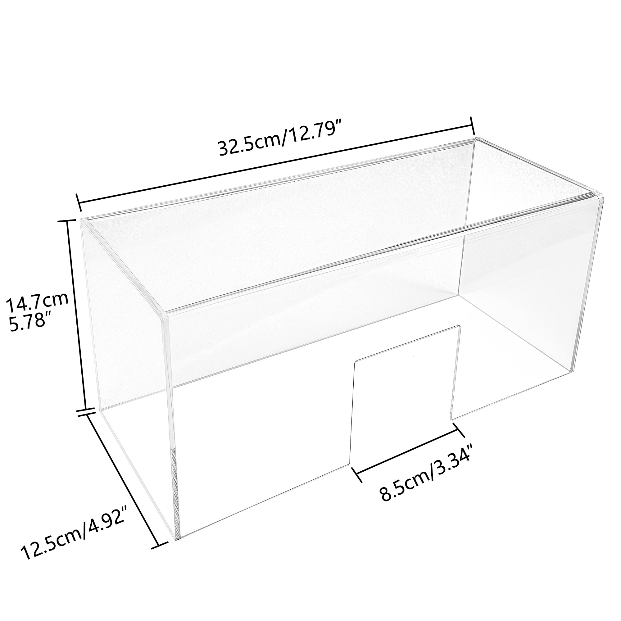 Musiin Portable Bluetooth Speaker Cover Compatible with Sony ULT FIELD 5, Transparent Acrylic Material, Reserved Wire Groove, Waterproof and Dustproof, Suitable for Home Studio Desktop Protection