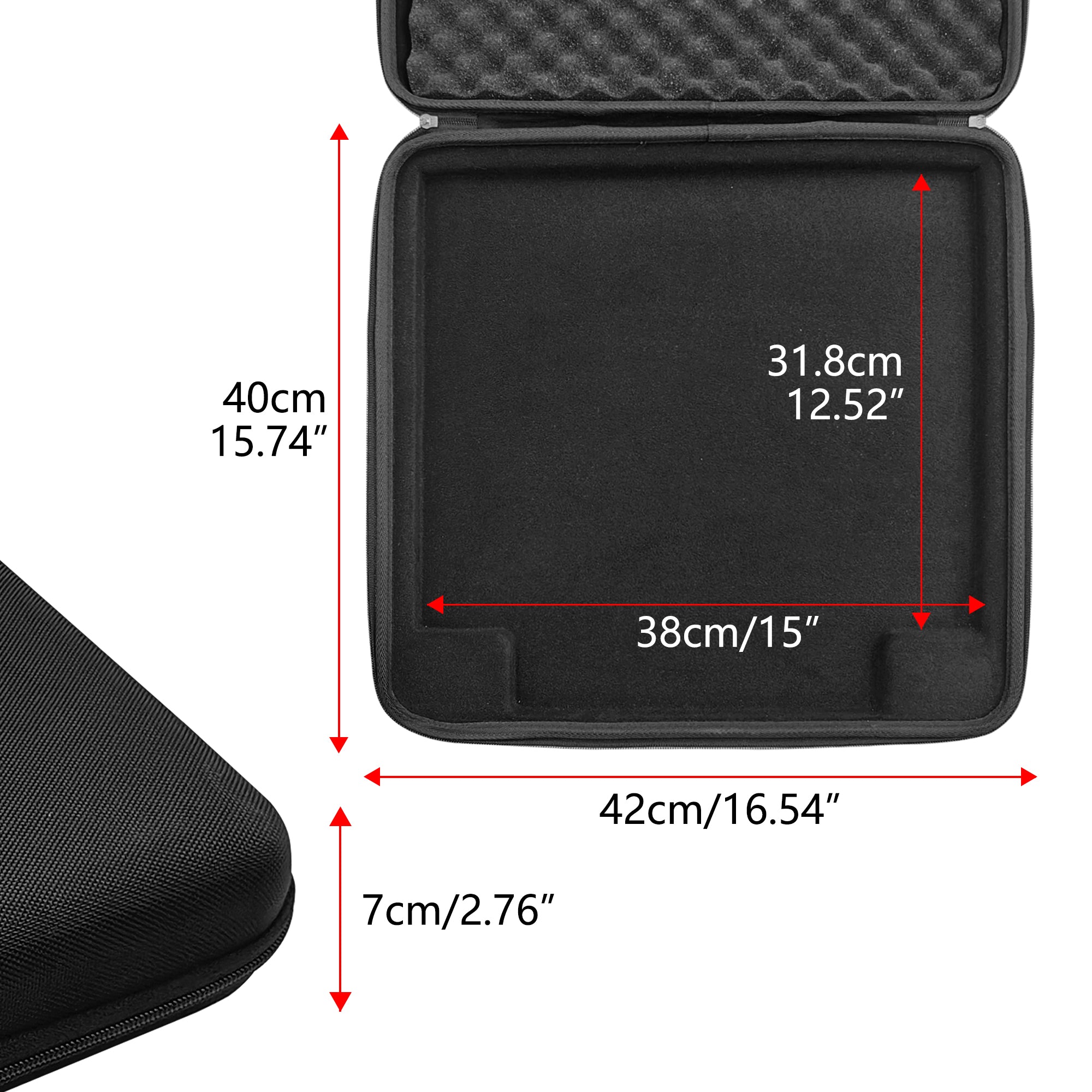 Musiin Audio Workstation Controller Case Compatible with Ableton Push 3 Hard Shell Features Crossbody Strap, Eva Shell, Fleece Lining to Protect Your Device from Damage