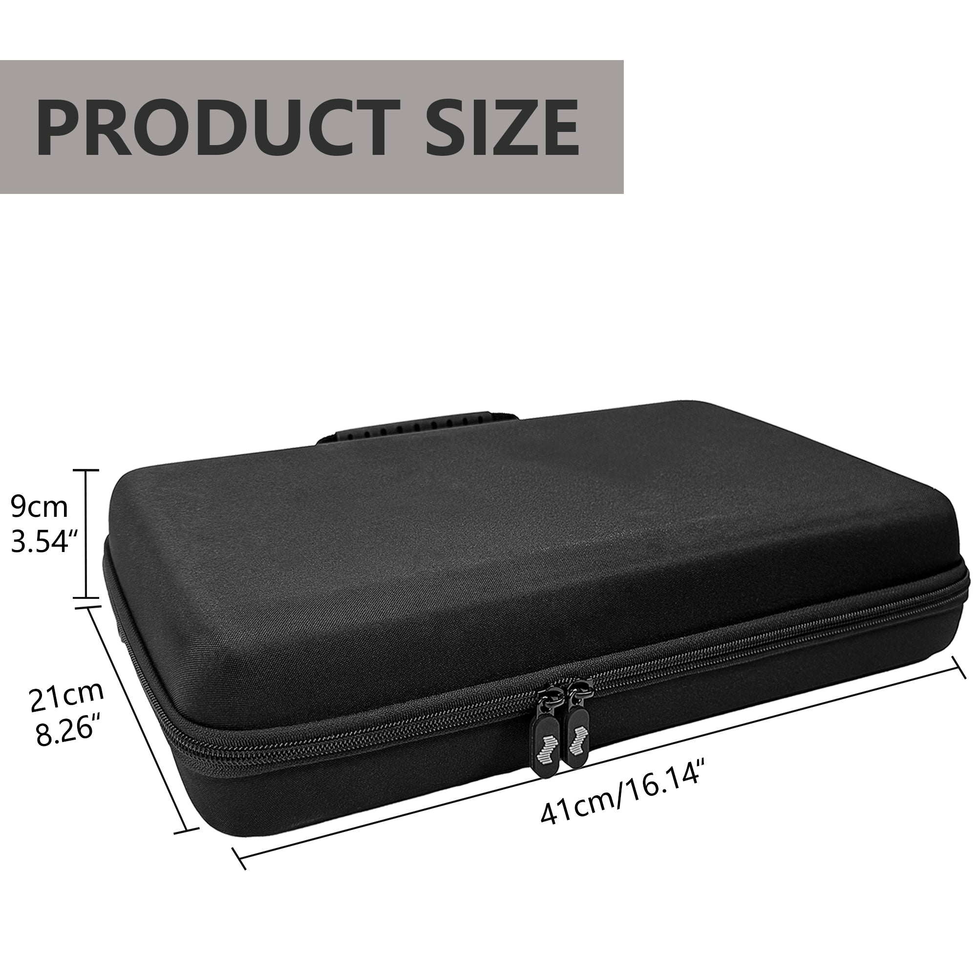 Musiin Premium DJ Controller Case Compatible with NI TRAKTOR Z1 MK3,F1,X1 Smooth Double Zippers, Soft Mesh Pocket, Hard Shell Carrying Case with Strap Ideal for Studio Storage and Outdoor Performance