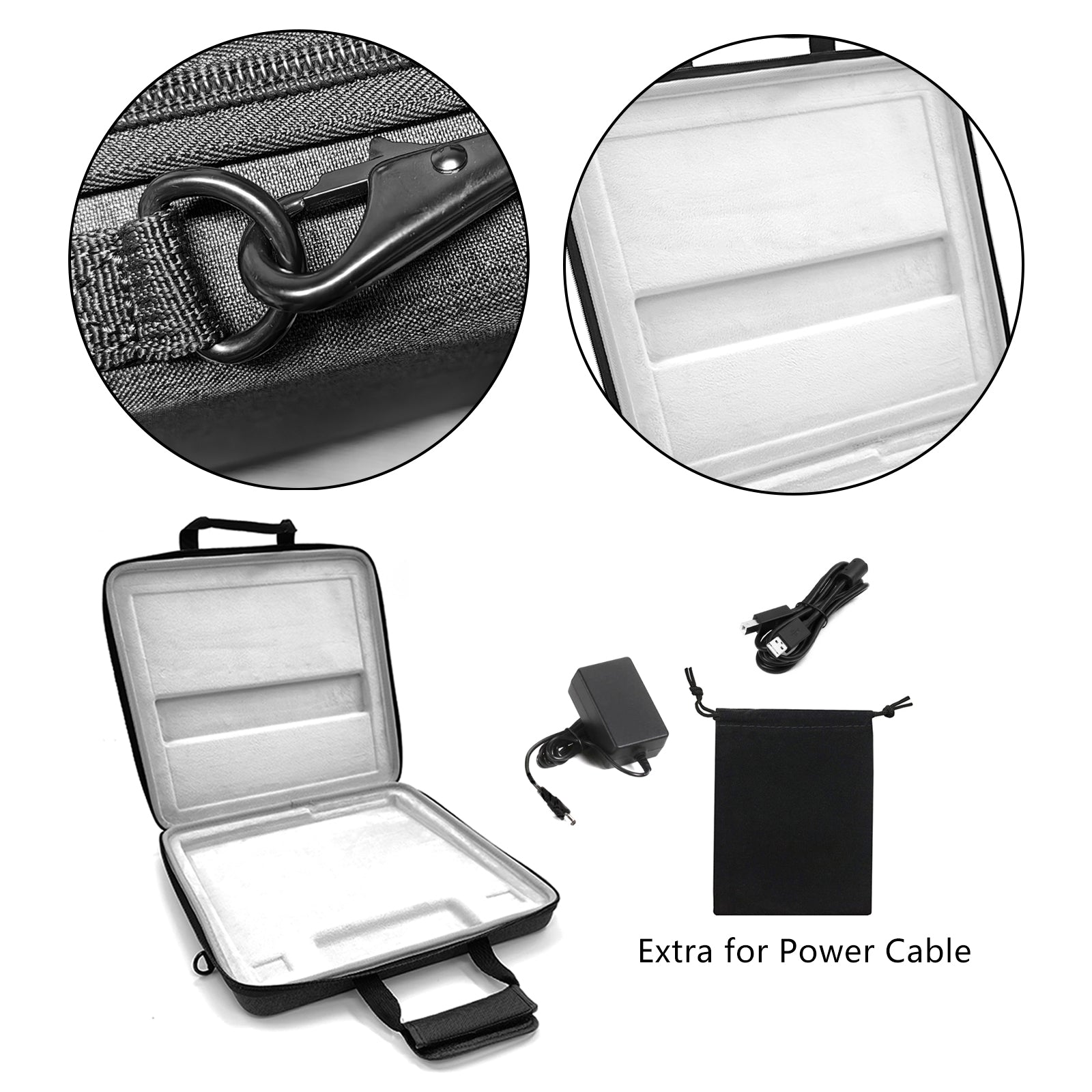 Musiin Premium Velvet Hardshell Case Compatible with Native Instruments Maschine+plus case NI MK3 Cover Drum Controller Analog Device bag with Strap