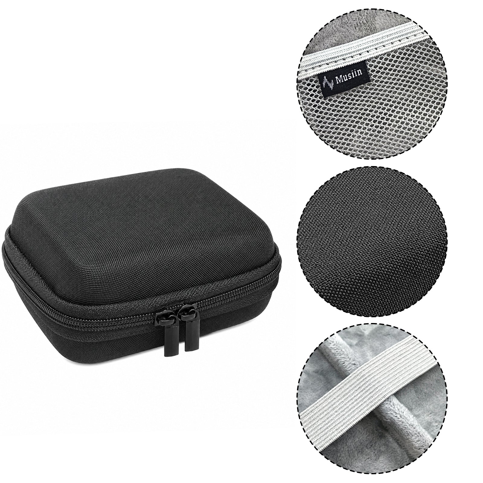 Musiin Custom Wireless Transmitter Case Compatible with Xvive JOYO NUX Guitar transmitter receiver, JOYO MW-1A,Carvin Audio WM5 XLR Mic System and More, Daily Storage Protective