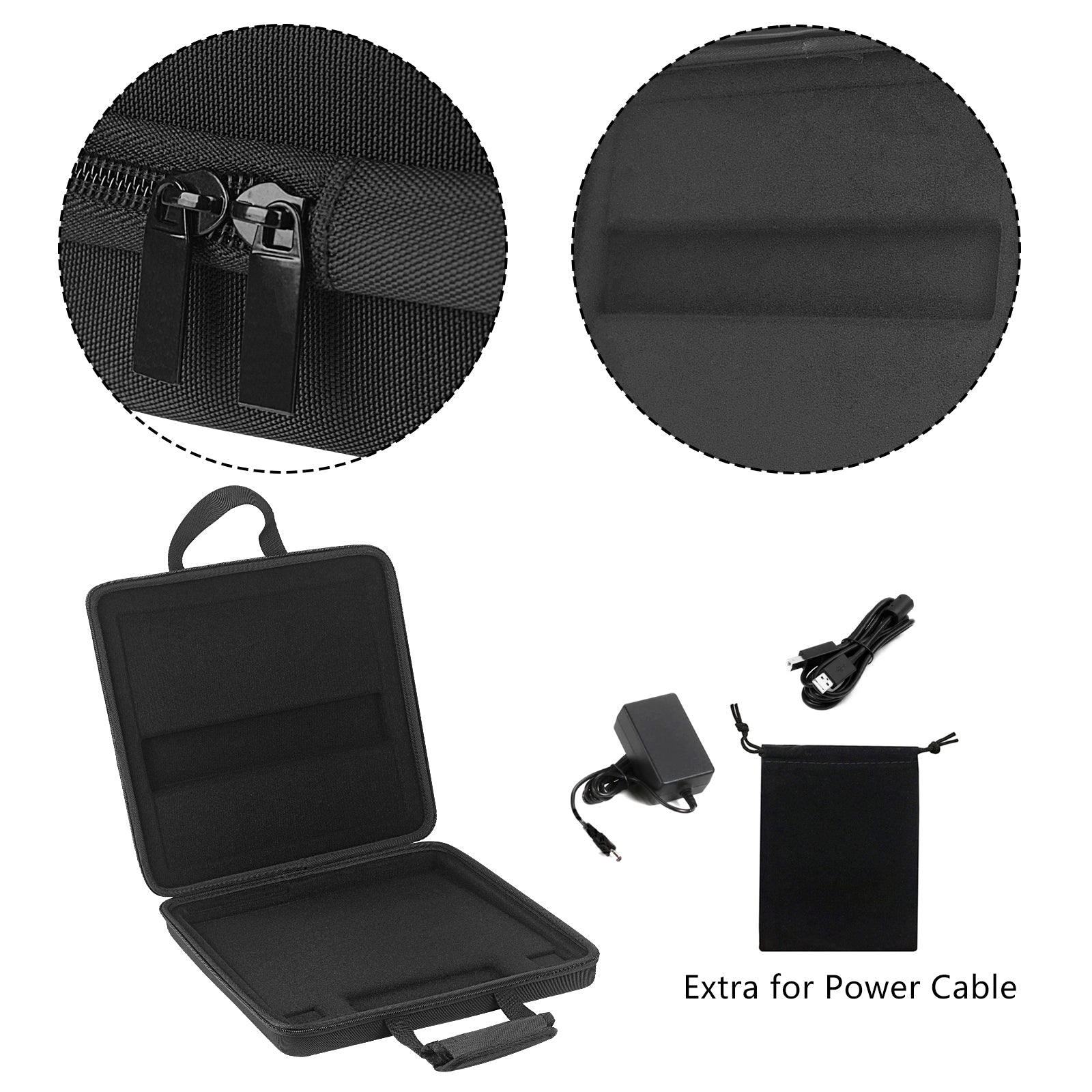 Musiin Premium Velvet Hardshell Case Compatible with Native Instruments Maschine+plus case NI MK3 Cover Drum Controller Analog Device bag with Strap