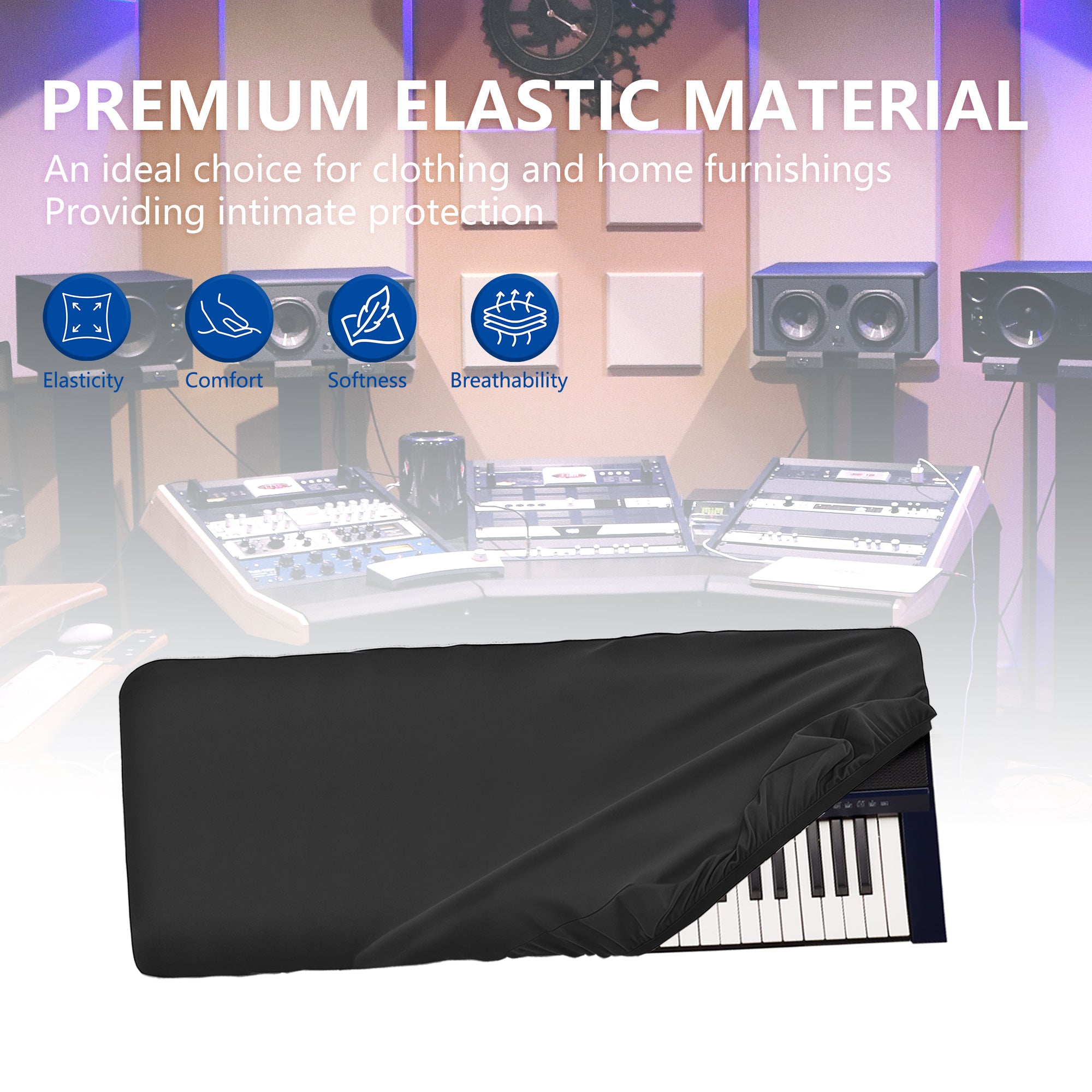 Musiin 61 Key Piano Keyboard Cover Compatible with Roland E-X30,Yamaha KB