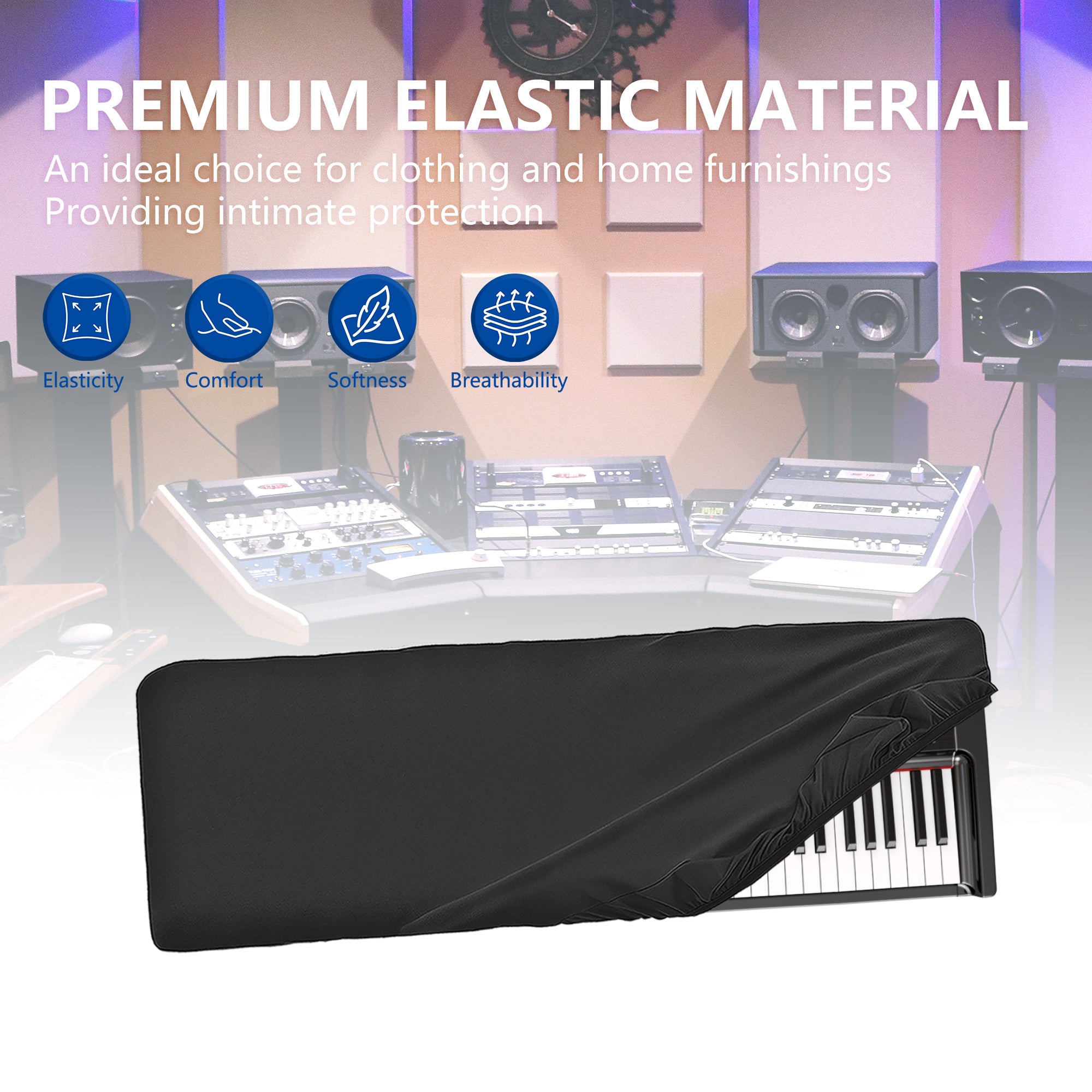 Musiin Premium 73 Key Keyboard Cover Compatible with KORG Grandstage 73