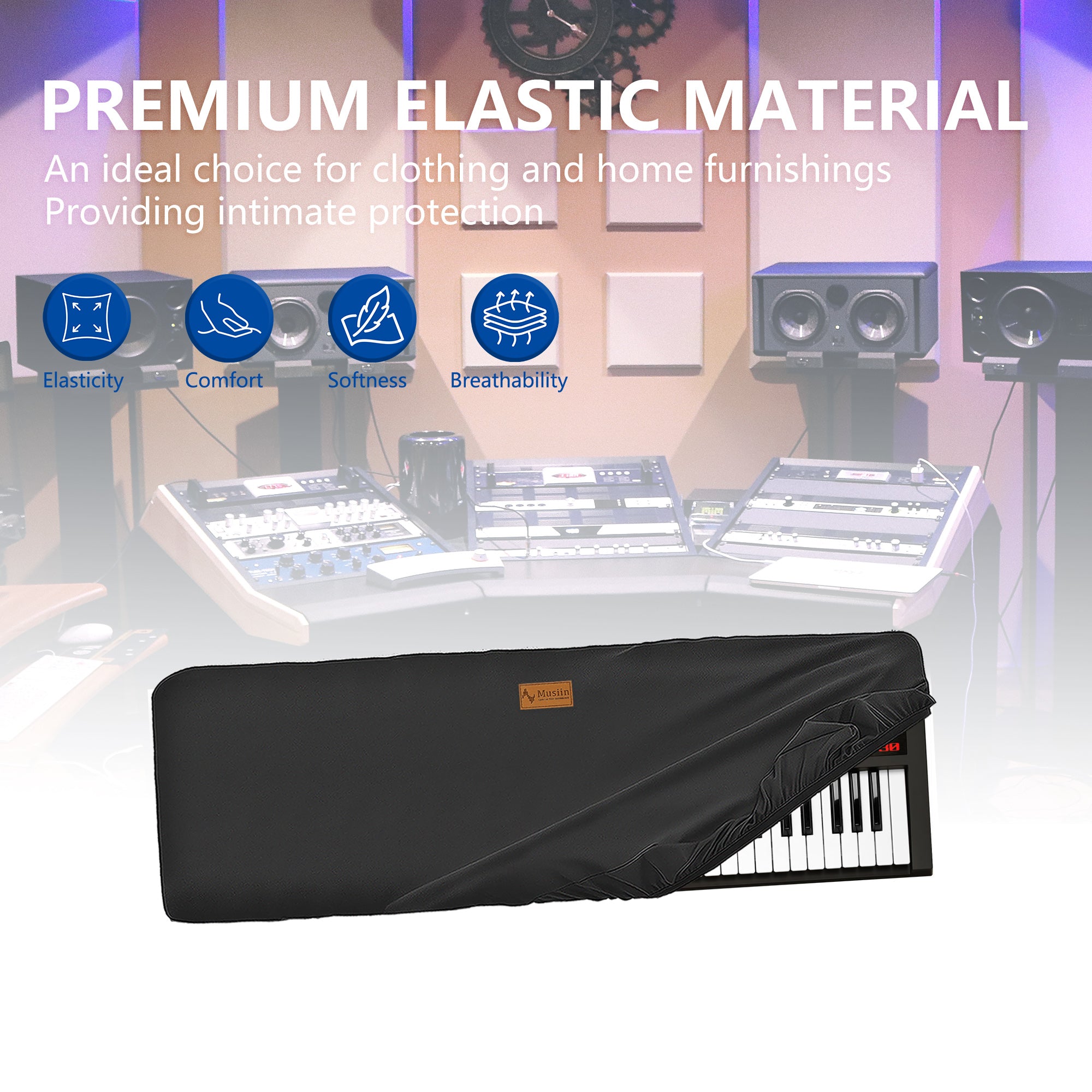 Musiin 61 Key Synthesizer Cover Compatible with Roland XPS-30,FANTOM-06