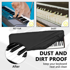 Musiin 76 keys piano keyboard dust cover, compatible with Korg Pa5X 76, Pa4X Oriental 76,Roland V-Stage 76 Premium Chinlon Anti-scratch and dustproof, Soft Touch & Fitted design