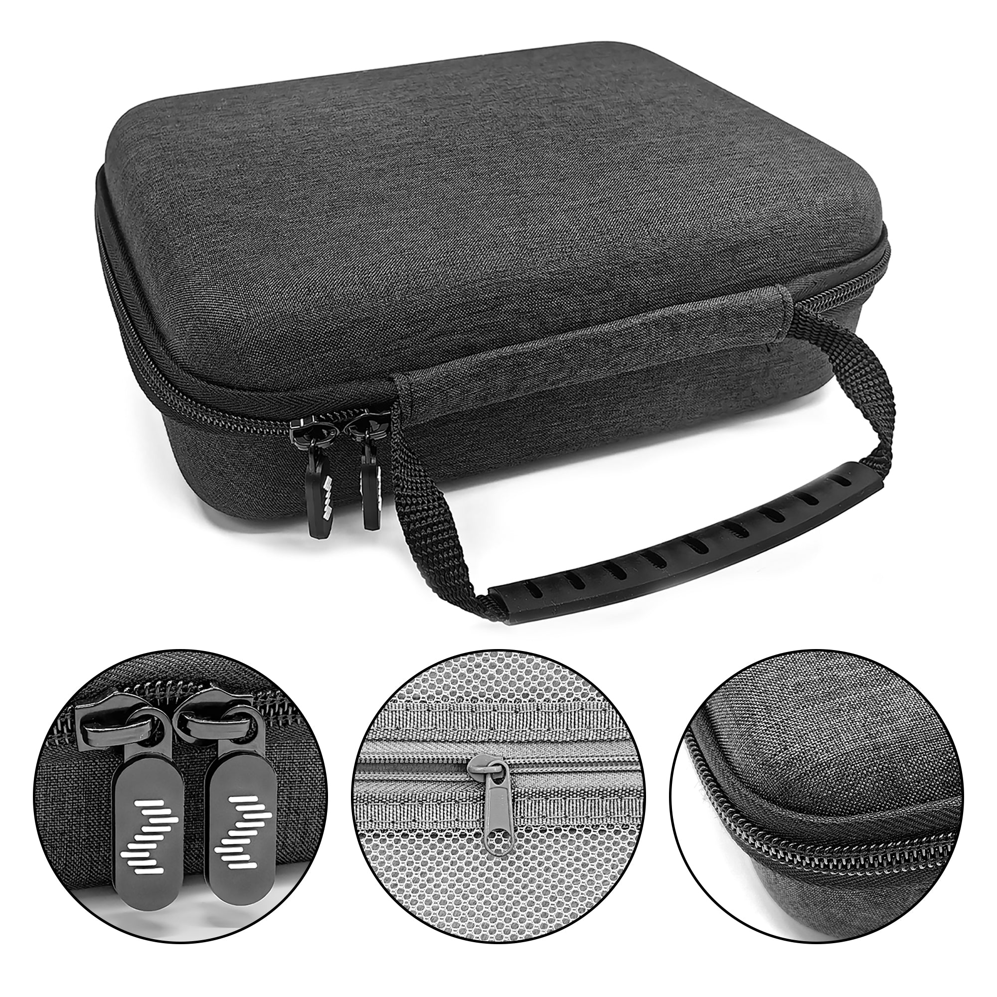 Musiin Premium velvet interior HardCase Compatible with Zoom G1X Four case B1X A1X Guitar Bass Multi-Effects Pedal cover (Grey)