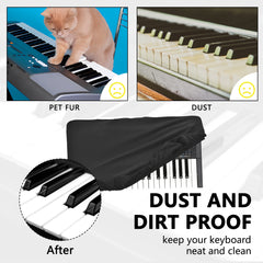 Musiin Keyboard Synthesizer Dust cover compatible with Korg Modwave mk2, Moog Messenger KingKORG NEO, opsix mk II, wavestate mk2,Premium Chinlon Anti-scratch and dustproof, Soft Touch & Fitted design