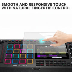 Musiin Audio Workstation 7 inch Touch Screen Protector Compatible with MPC Live 3/MPC Live 2/MPC Key 37 & 61/MPC One+,Ultra-Clear Tempered Glass Touchscreen Protector with Invisible Coverage