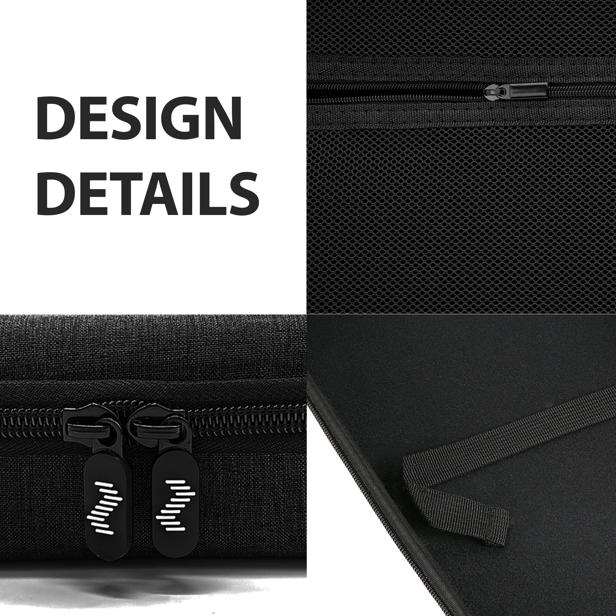 Musiin DJ Controller Case Compatible with Hercules DJControl Mix Ultra, Hard Shell Protection with Dual Zippers, Mesh Pocket & Comfortable Handle for DJ Live Show & Travel (Black)