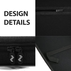 Musiin DJ Controller Case Compatible with Hercules DJControl Mix Ultra, Hard Shell Protection with Dual Zippers, Mesh Pocket & Comfortable Handle for DJ Live Show & Travel (Black)