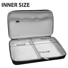 Musiin DJ Controller Case Compatible with Hercules DJControl Mix Ultra, Hard Shell Protection with Dual Zippers, Mesh Pocket & Comfortable Handle for DJ Live Show & Travel (Gray)