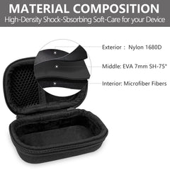 Musiin Compact In-Ear Monitor Earphone Case Compatible with MDREX15AP,YINYOO CCZ Melody,SE215-CL,KZ ZS10 Pro,MEE Audio M6 and most IEM Earphone,Ideal for Live Stage and Studio daily use.
