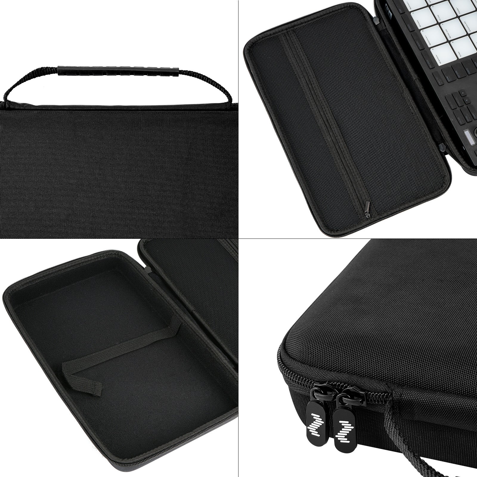 Musiin Premium Velvet Hardshell Travel Case Compatible with Native Instruments Maschine Mikro MK3 case Drum Controller Analog Device cover