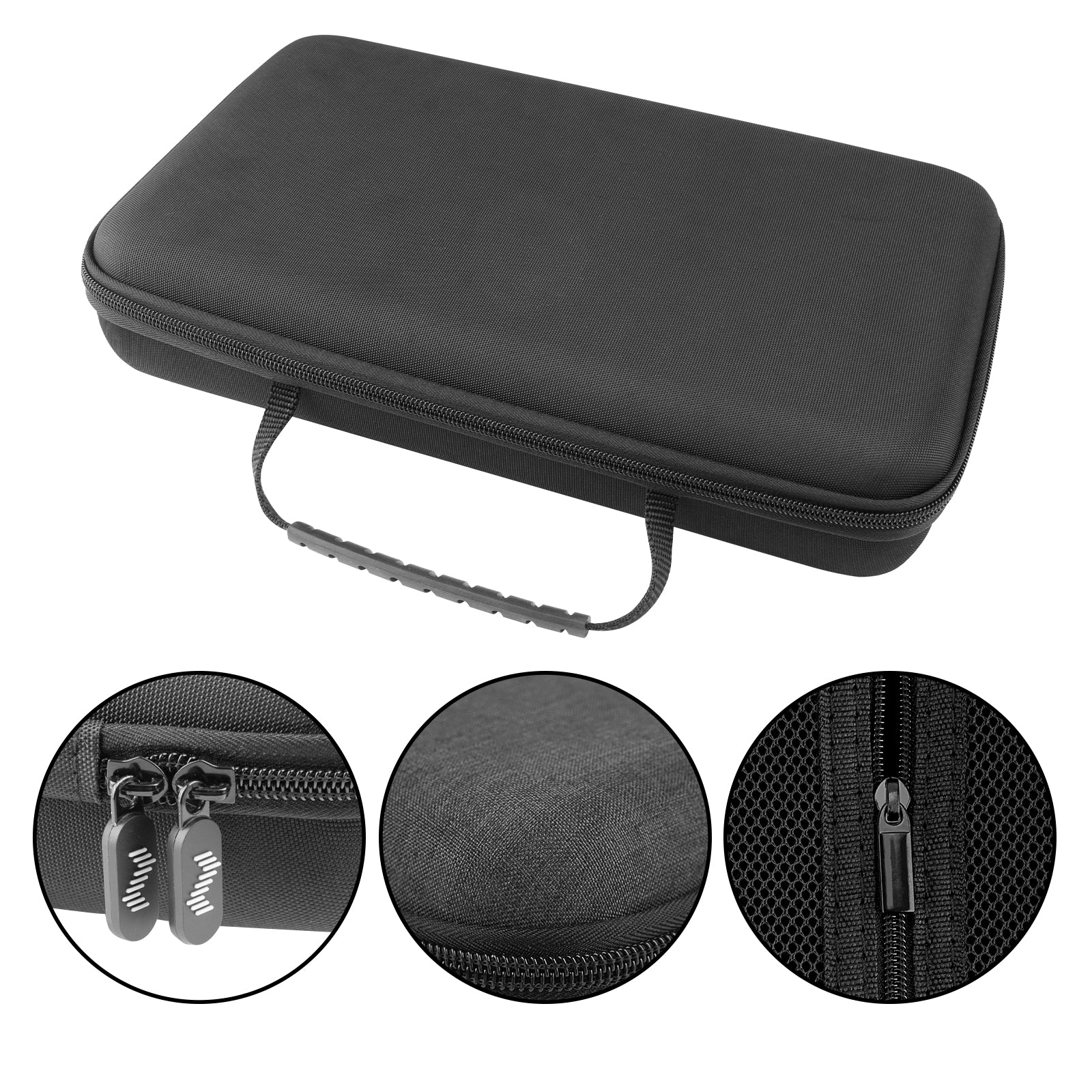 Musiin Premium Velvet Hardshell Case Compatible with LIVEN Texture,Evoke,XFM,Lofi-12, 8bit warps,AKAI Professional MPK Mini MK3,Hercules DJControl Mix Ultra,MIDI Controller Keyboard cover(Black)