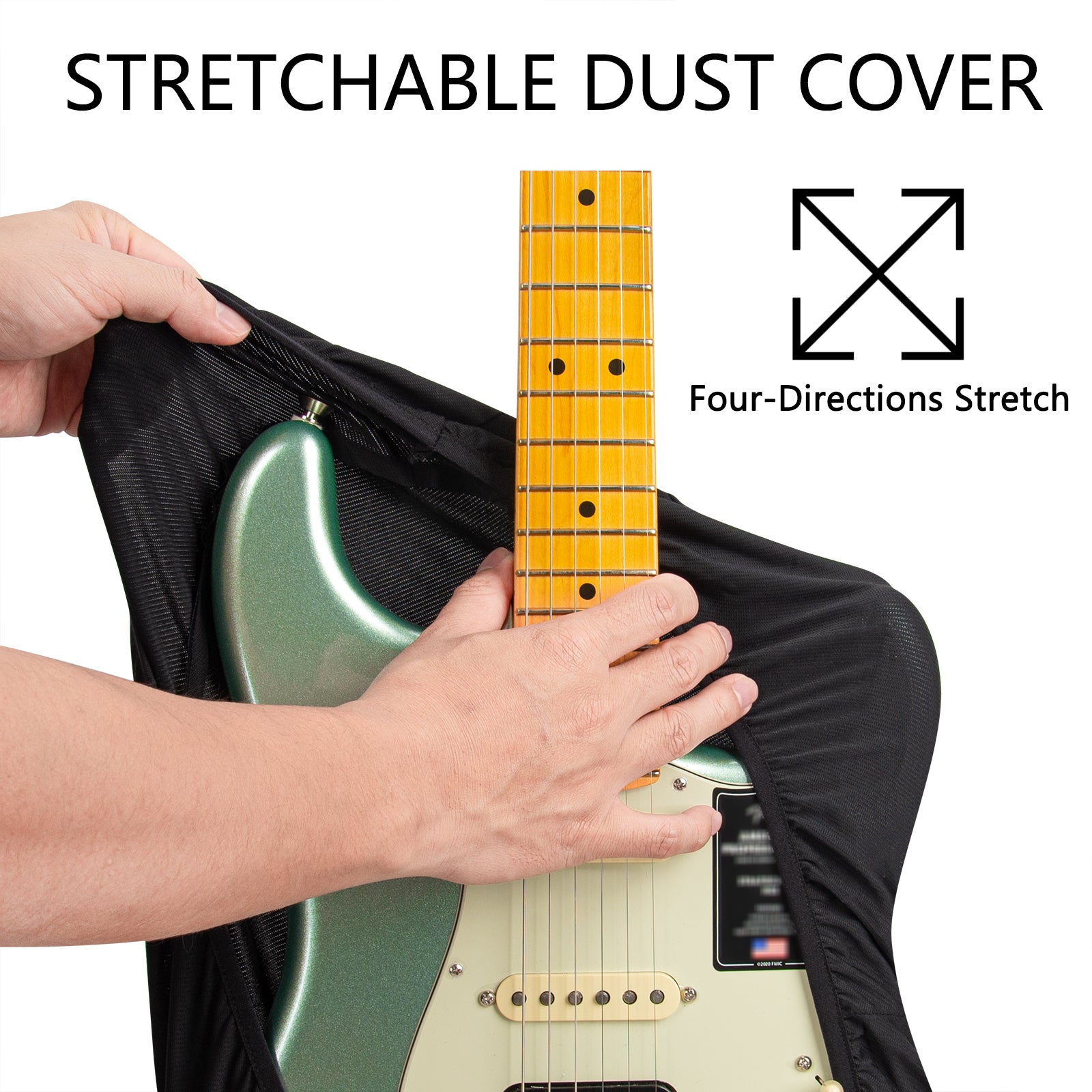 Musiin Premium Guitar Cover for Electric and Bass Guitars - Tailored Protection compatible with Fender Gibson Donner Electric Bass Guitars(FG-M)