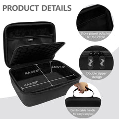 Musiin Custom Audio Interface Case Compatible with Apogee Symphony Desktop, EVA Hard Shell with Dual Zippers, Mesh Pocket & Handle, Protective Storage for Studio Recording, Live Show & Travel Bag