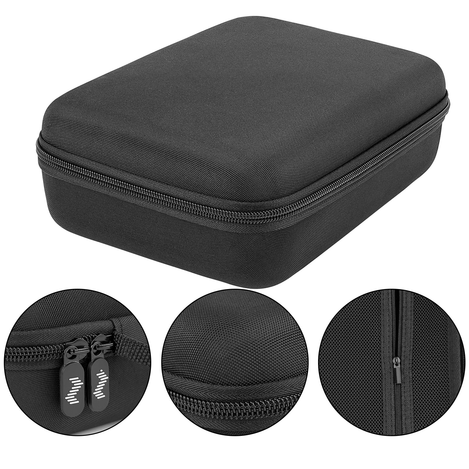 Musiin Premium velvet Hard Case Compatible with Softube Flow Studio, Zoom G1X Four case B1X A1X Guitar Bass Multi-Effects Processor Pedal cover(Black)
