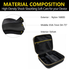 Musiin Audio Mixer Case Compatible with Behringer P24, Gold Top Zipper Comfortable Handle and Internal fix Strap Design, for Studio, Travel and Live Performance Carrying(Gold Tone Edition)