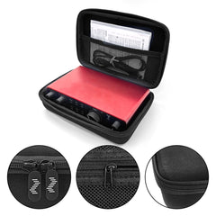 Musiin Audio Interface Case,Compatible with Focusrite Scarlett 2i2 4th Gen/Scarlett 2i2 Anniversary Edition,Travel Portable Bag with Handle,Mesh Pocket,Smooth Dual Zippers,for Studio and Stage