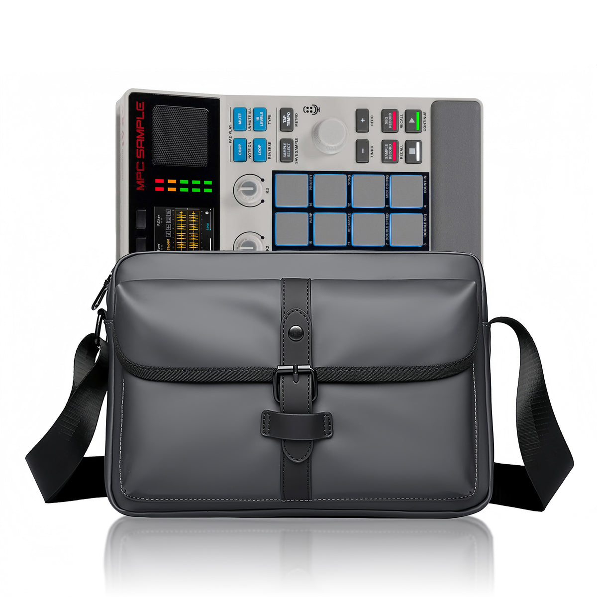 Musiin VNEX Series Audio Sampler Commute Bag Compatible with Akai MPC Sample,Teenage OP-1,EP-133, EP-136,Zoom R12,Softube Flow Studio Water proof Bag with Multi-Compartments for Live Stage carrying