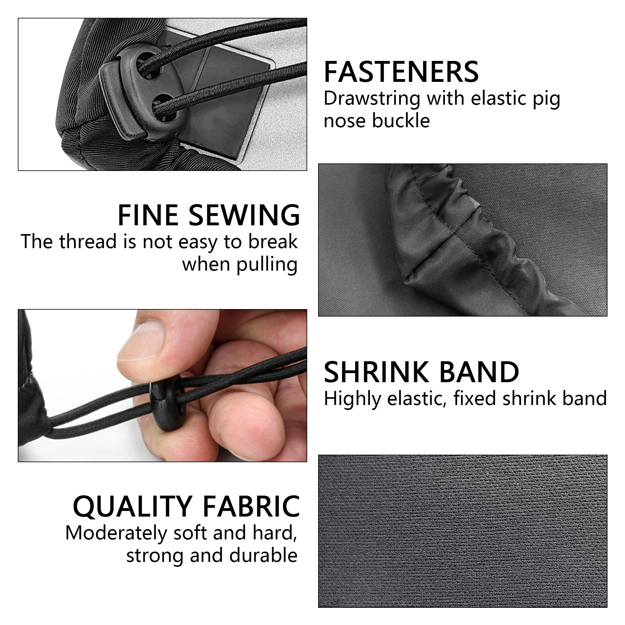 The black dust cover is compatible with RODE Caster Pro II and NI Maschine+. It is made of nylon material, waterproof and retractable, and effectively prevents dust and pet hair