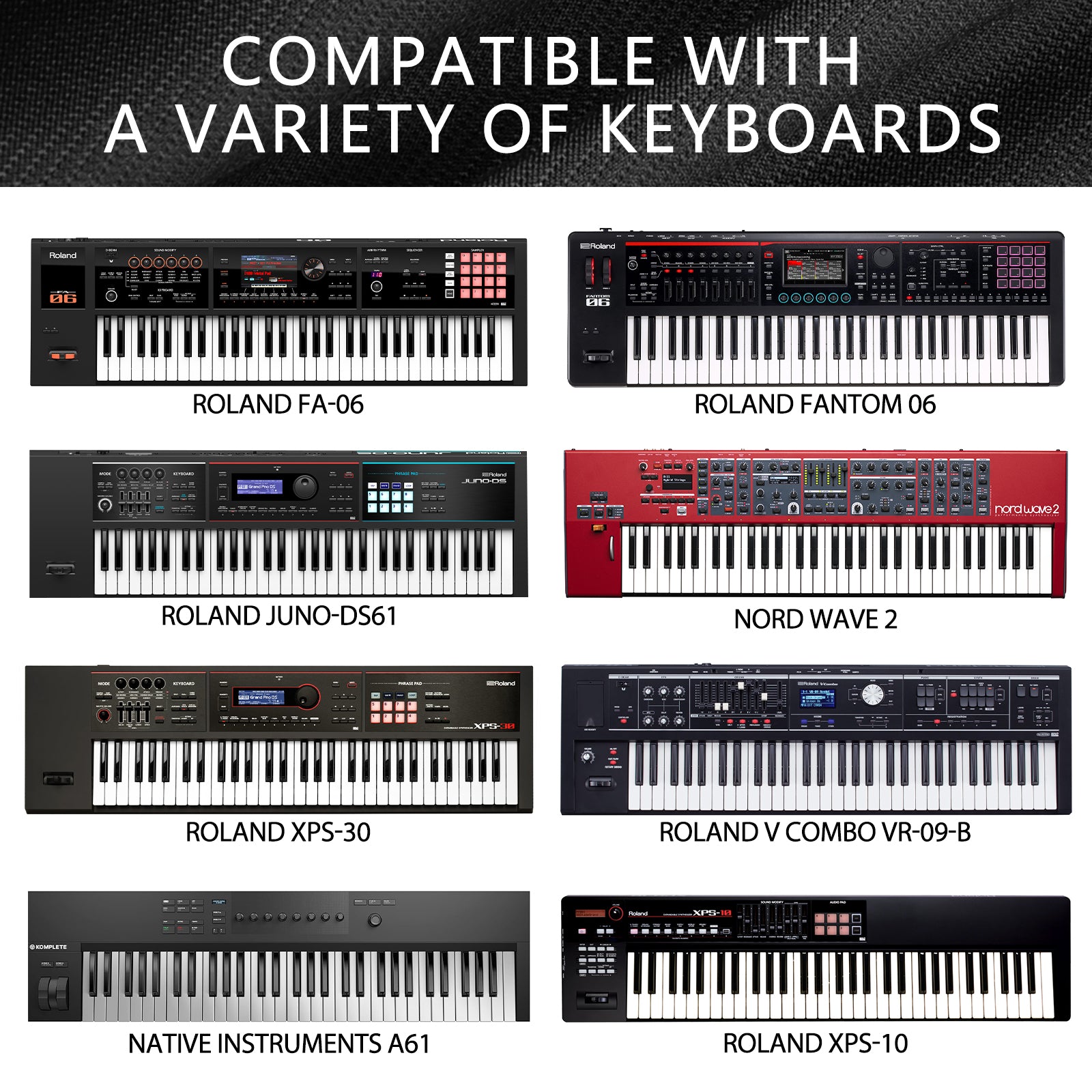 Musiin Pro Shield: Ultimate Stretch-fit Chinlon Keyboard Cover - Water & Dust Resistant, Compatible with Native Instruments A61 Keyboard