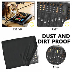 Musiin Ultimate Home Studio Mixer Cover,Compatible with Behringer X-TOUCH COMPACT,Stretchable Chinlon Fabric, Helps Keep Dust and Pet Hair Away