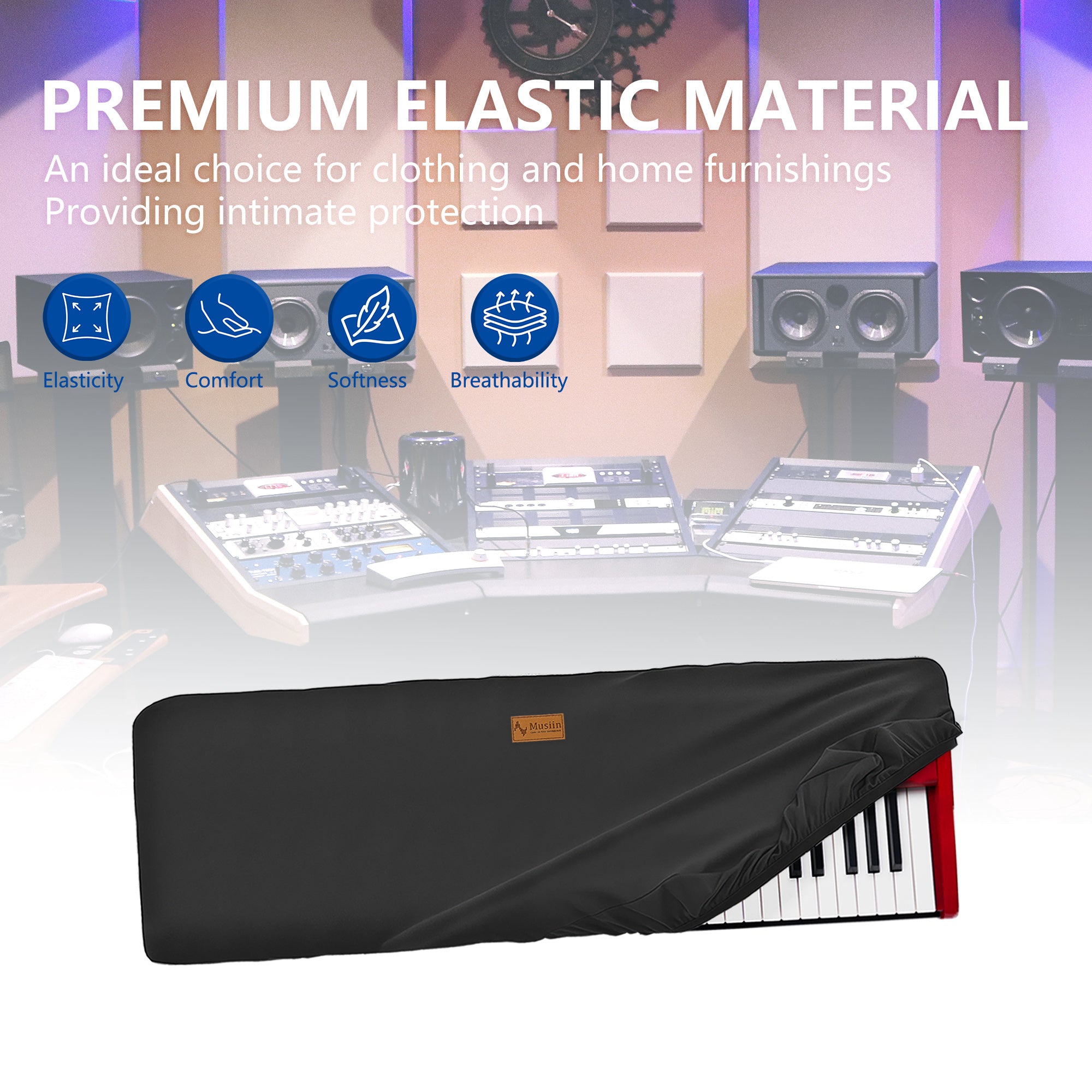 Musiin Oremium 88 Key Piano Keyboard Cover Compatible with Yamaha MODX M8