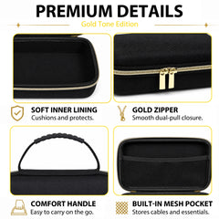 Musiin Custom Case Compatible With Focusrite 2i2 3rd Gen(Gold Tone Edition)