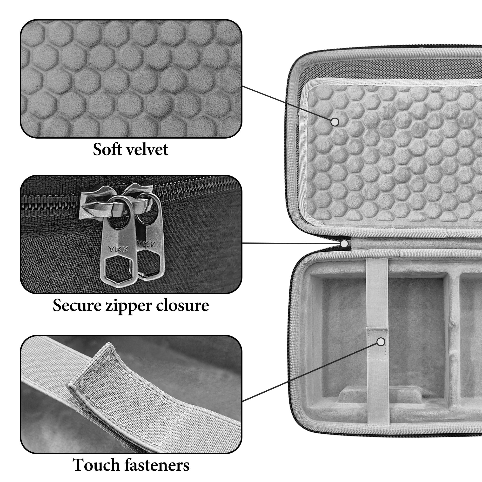 Musiin Audio Interface Carrying Case Compatible Apollo Twin X DUO Gen 2/QUAD Gen 2 Hard Shell Travel Bag(Dark Grey)