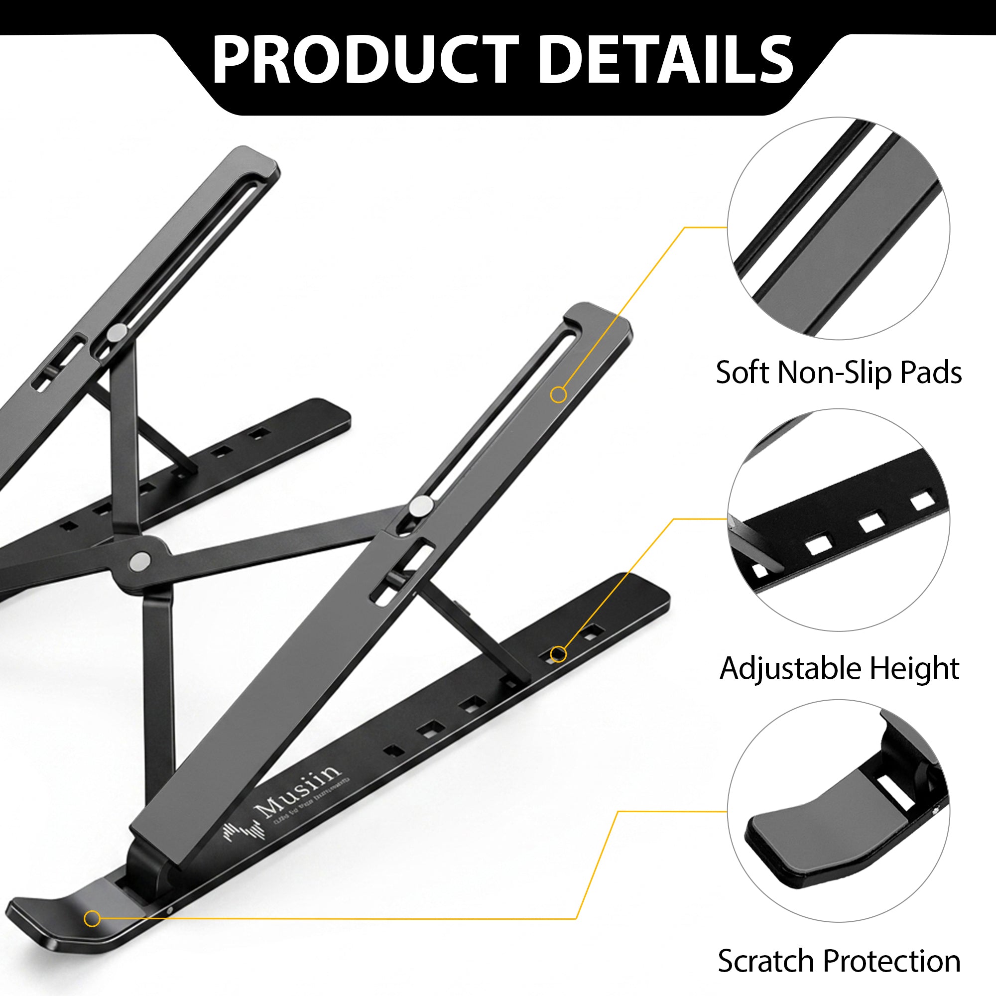 Musiin Custom DAW Controller Stand Mixer Holder Compatible with Nektar Panorama CS12,Tascam Mixcast 4,Rode RODECaster Pro II,Zoom R20/R24,Akai MPC Sample Adjustable Drum Controller MIDI Device Holder