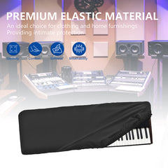 Musiin 76 keys piano keyboard dust cover, compatible with Korg Pa5X 76, Pa4X Oriental 76,Roland V-Stage 76 Premium Chinlon Anti-scratch and dustproof, Soft Touch & Fitted design