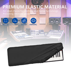 Musiin 61 keys piano keyboard dust cover, compatible with Sequential Prophet-6,Roland 61P, 61K, 61KL, Arturia KeyLab 61 Mkll, Premium Chinlon Anti-scratch and dustproof, Soft Touch & Fitted design