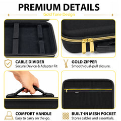 Musiin Sampler Case Compatible with Akai MPC Sample(Gold Tone Edition)
