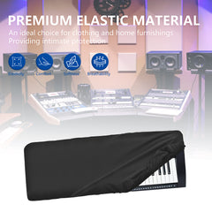 Musiin 61 keys piano keyboard dust cover, compatible with Yamaha MODX6 61, MODX M6,YPT-280, YPT-270, PSR-E273, PSR-E360 keyboard, Premium Chinlon Anti-scratch and dustproof, Soft Touch & Fitted design