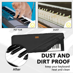 Musiin 61 Key Piano Keyboard Cover Compatible with KORG NAUTILUS AT 61