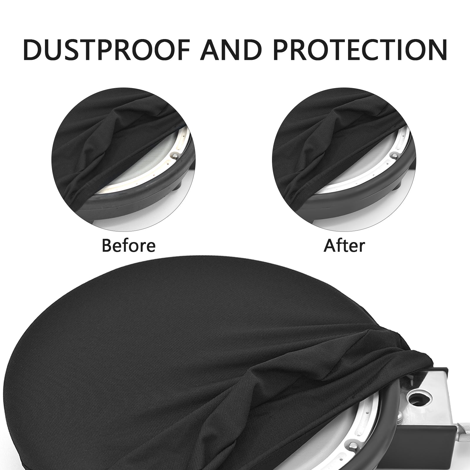 Musiin Premium 6" Drum Pad Cover Compatible With Roland PDX-6 V-Drum Donner EDE Alesis Nitro Pad 6-inch Drum Pad protect